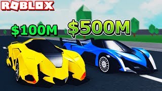 RACING $500,000,000 SUPER CARS in VEHICLE TYCOON UPDATE! (Roblox)