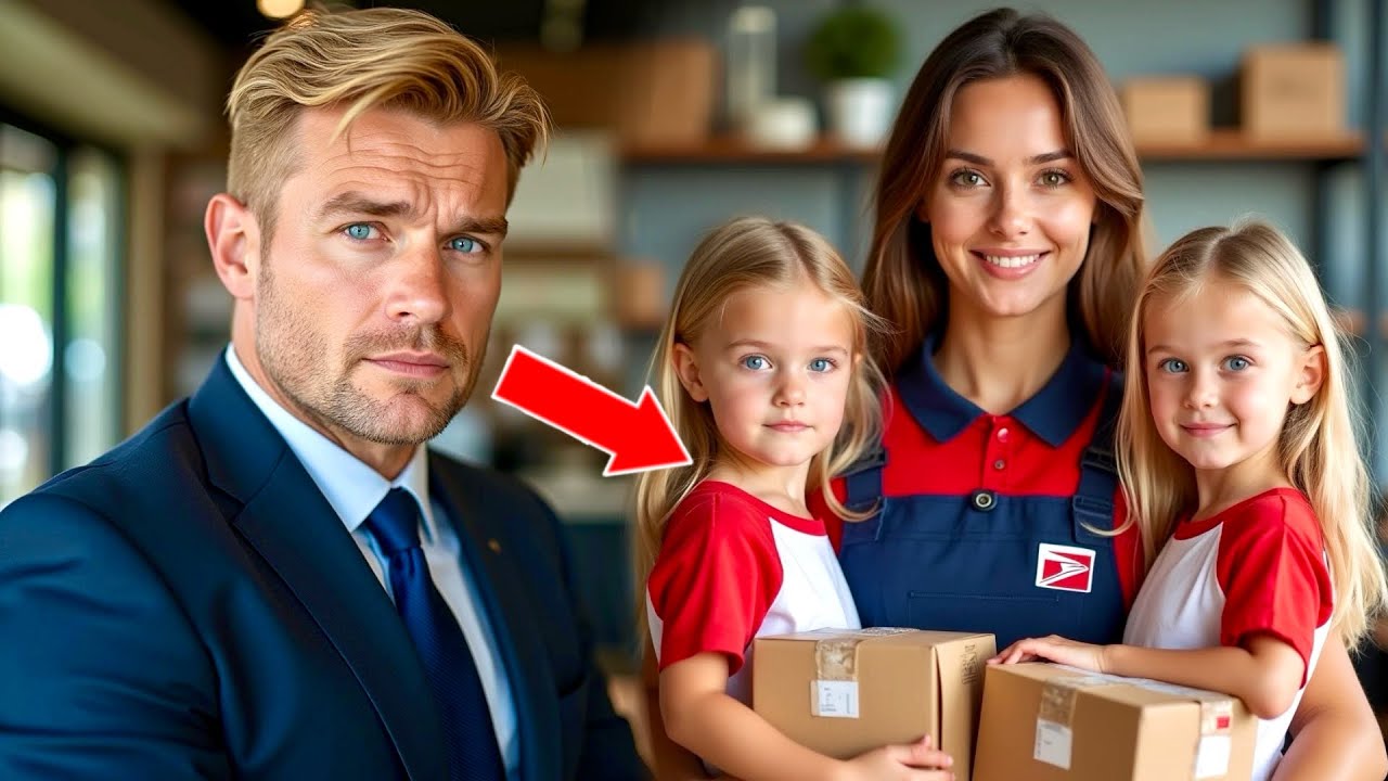 Millionaire CEO came to collect a package and saw his ex with girls who looked just like him.