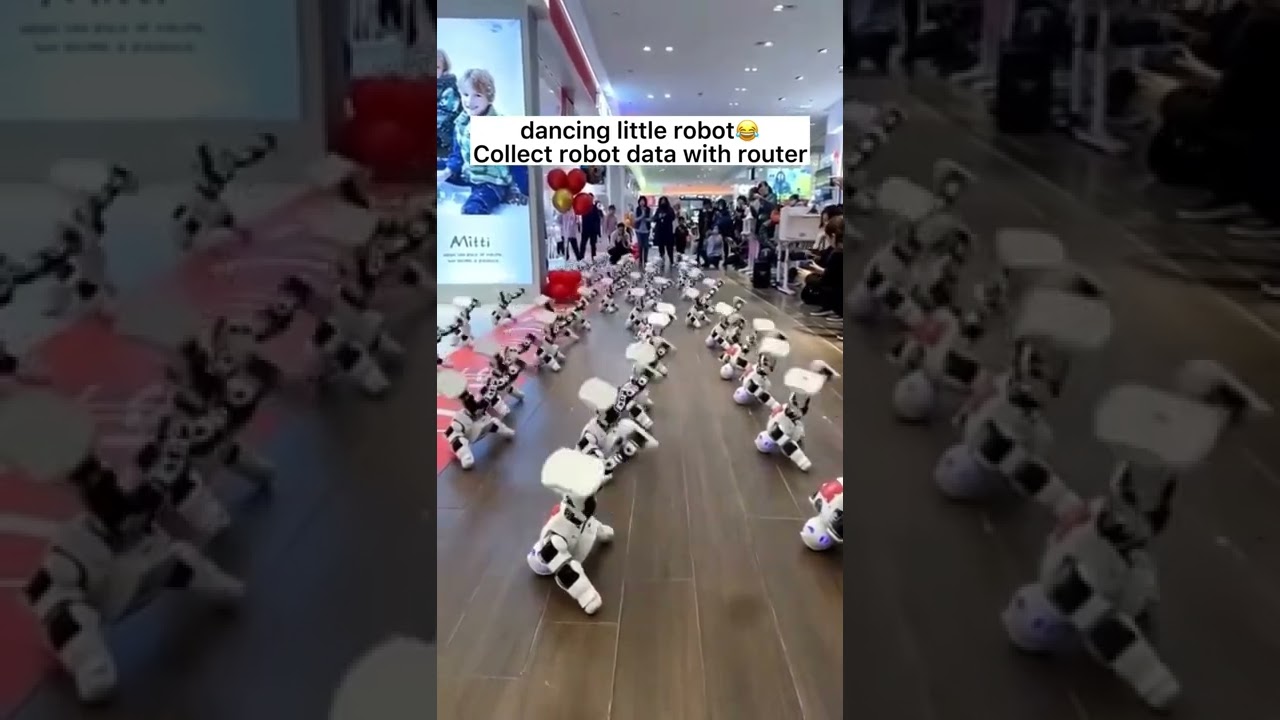 dancing little robotCollect robot data with router