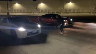 Genesis Coupe 3.8 vs 370z Drag!
