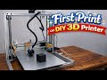 Homemade 3D Printer | First Successful Print 😍