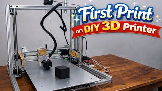 Homemade 3D Printer | First Successful Print 😍 