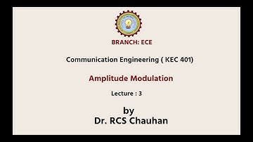 Communication Engineering | Amplitude Modulation Part-2 | AKTU Digital Education