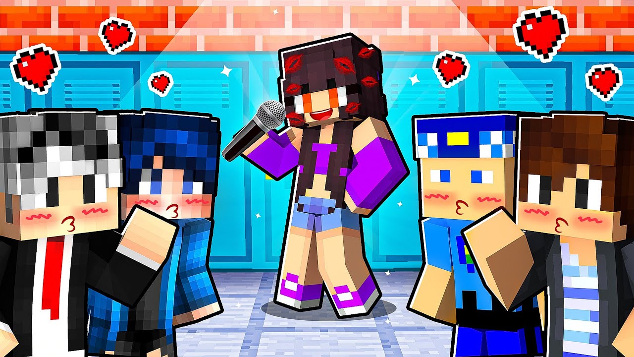 Okulun ÜNLÜ KIZI GÖKÇE'ye BÜTÜN ERKEKLER AŞIK OLDU - Minecraft