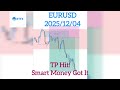 EURUSD TP HIT! Smart Money Trade - 2025/12/04
