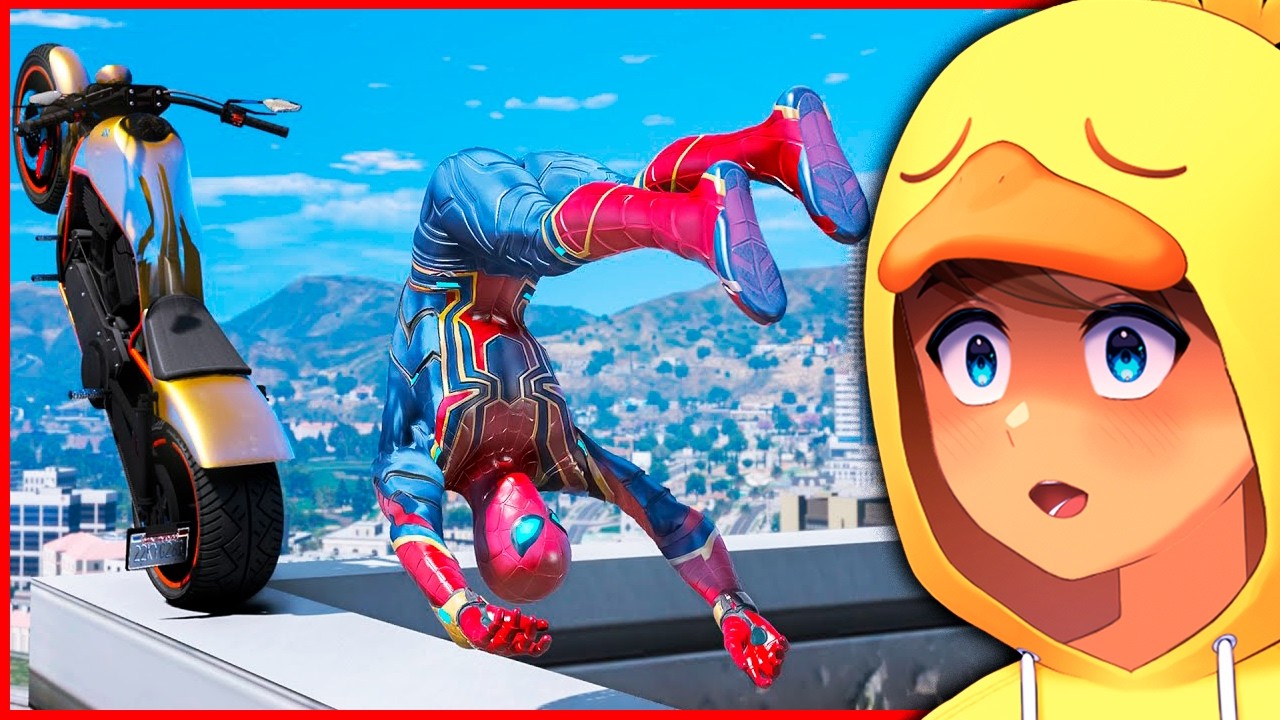 Reagindo aos Fails mais ÉPICOS do Homem Aranha no GTA 5!