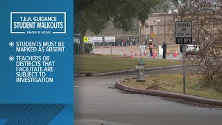 Texas Education Agency issues guidelines, consequences regarding student walkouts