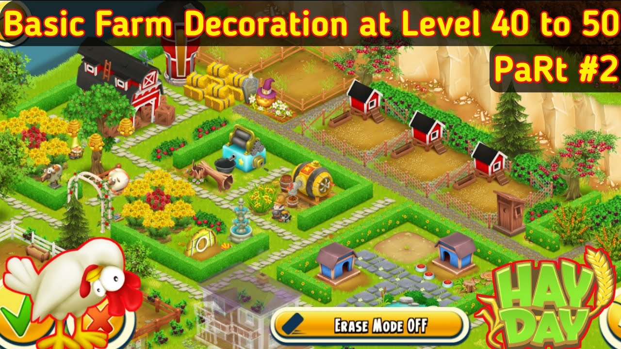 Hay Day Decoration : Design At Level 40 To 50 | Farm Decoration | Temct  Gaming - Youtube