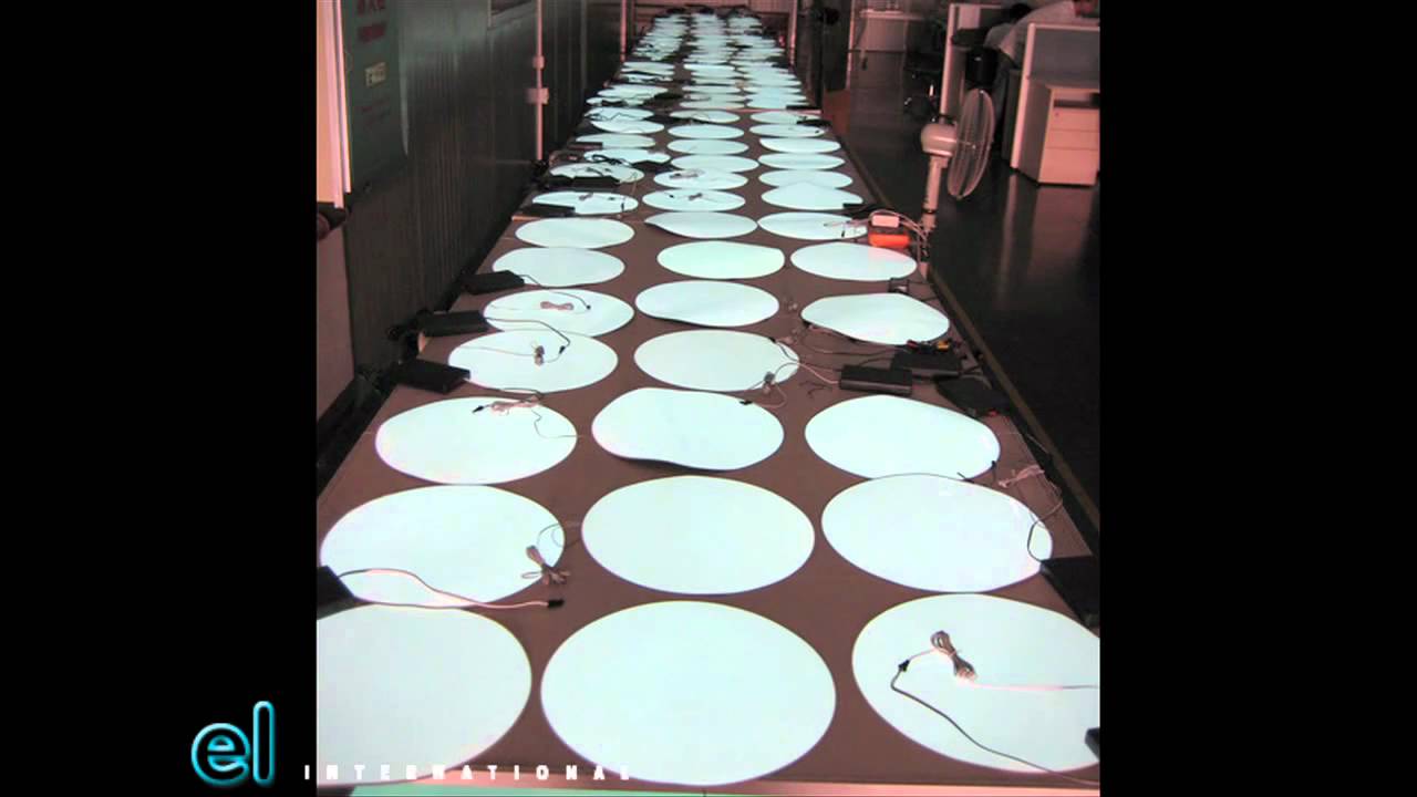 Electroluminescent (EL) backlight for Barclays Bank YouTube