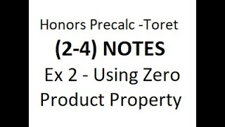 HP (2-4) Notes Ex 2 - ZPP