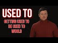 Used to, Get used to, Be used to, Would | Learn English with ILS 0+