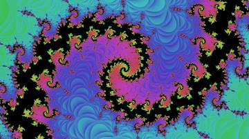 yet another zoomout of the orbit trapped mandelbrot set