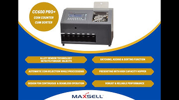CC600Pro Coin counting cum sorting machine