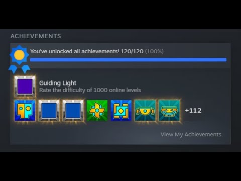 Geometry Dash 100% (Steam Achievements) - YouTube