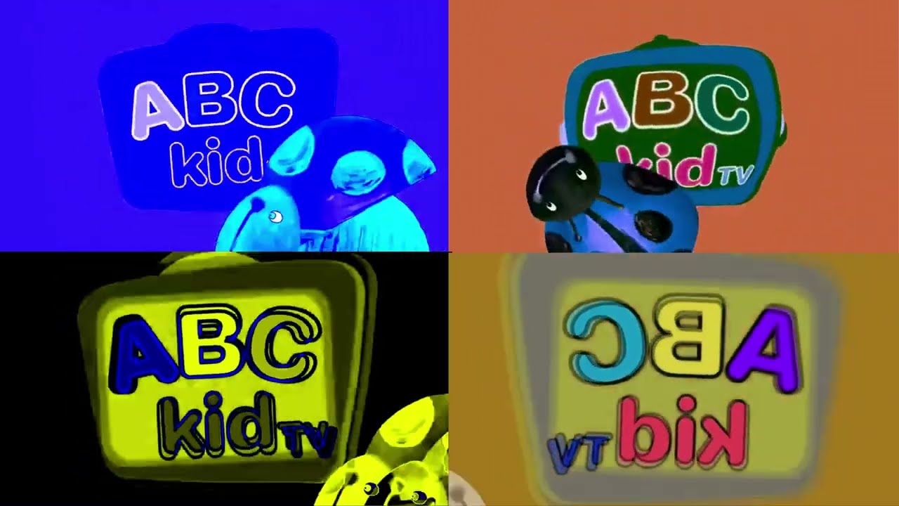 ABC Kid TV In Paris Intro Logo Effects Sponsored By All Effects Combined x4 | Inverted