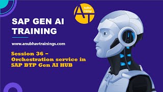 36 SAP Generative AI – Orchestration Service in SAP Generative AI Hub | End-to-End AI Workflows