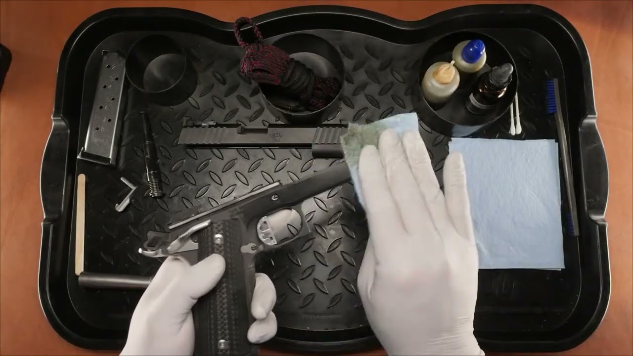 ASMR Gun Cleaning STI Range Master 1911!!! No Staccato #asmrguns #guncleaning #1911 #notastaccato