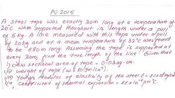 Numerical From Linear Measurement | Unit:2 |BE| PU 2015 Qn 1b |Prashant YT|Surveying 1st | 3rd Sem |