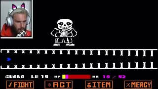 pewdiepie bridge fighting sans undertale