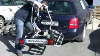 Hapro Atlas 3 Tow Bar Mounted 3 Bike Carrier Fitting Demonstration by MicksGarage