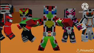 kamen rider maizen and heisei kamen rider vs king big blob!FanMade!