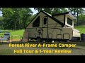 Forest River Travel Trailer: Flagstaff A-Frame 1 Year Review -  2018 Flagstaff 21TBHW