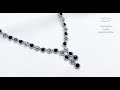 Heart Motive Y Style Beaded Necklace. Beads Jewelry Making. Beading tutorials. Handmade