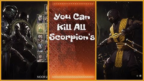 How to Defeat All scorpions  with Noob saibot in #AI Battle ◇#MK11