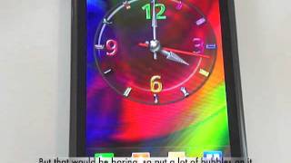 Cool Bubble Clock Live Wallpaper screenshot 5