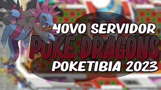 NOVO SERVIDOR DE POKETIBIA 2023 - POKE DRAGONS | BASE SHINY (SKS) + MOBILE
