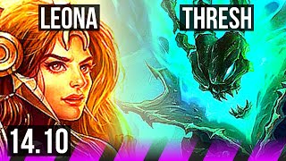 LEONA & Caitlyn vs THRESH & Jhin (SUP) | 3/2/21, 800+ games, Rank 10 Leona | TR Grandmaster | 14.10