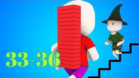 Bridge race gameplay levels 33-36