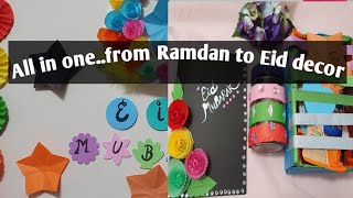 Last min Preparation for Ramadan to Eid.QUICK Diy Homedecor .Eid CARD Craft.Best OUT OF WASTE.