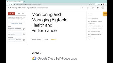 Monitoring and Managing Bigtable Health and Performance || #GSP1056 || [With Explanation 🗣️]