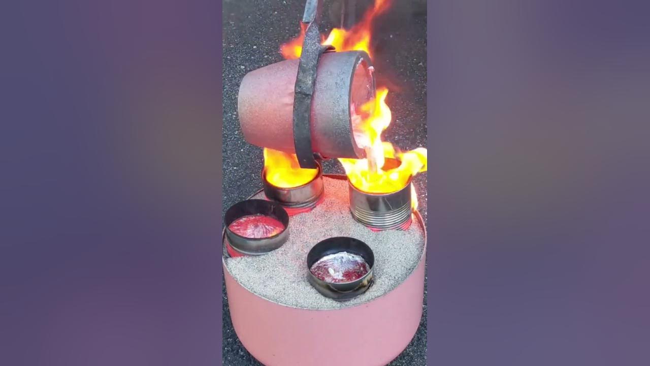 pouring-red-hot-metal-molten-metal-shorts-entertainment-fyp