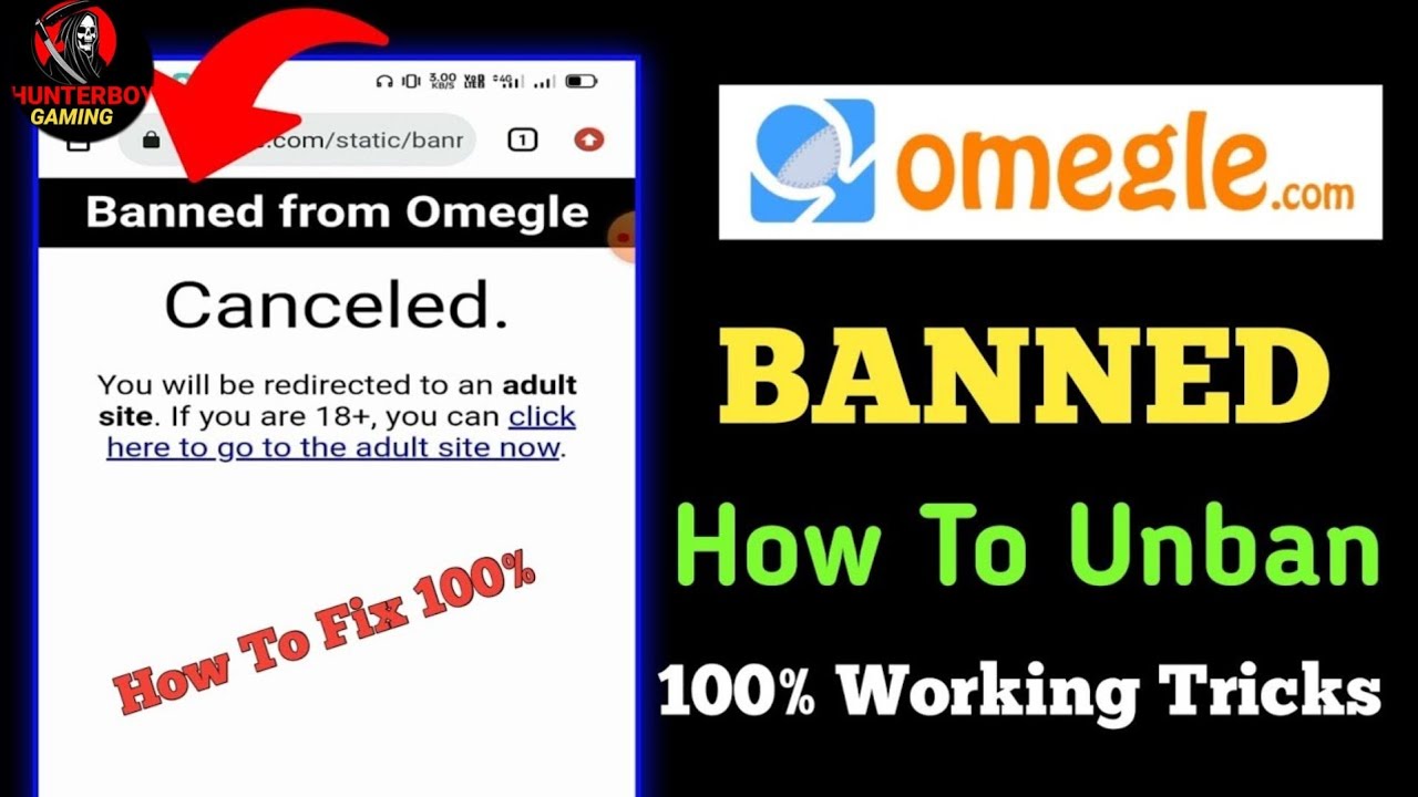 How to Remove Ban from OMEGLE | How to Get unbanned from Omegle | FIX Omegle  Ban Problem - YouTube