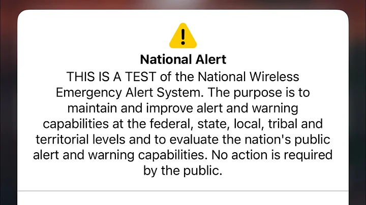 Nationwide Test of the Emergency Alert System (EAS Capture #104-109)