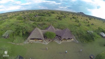 Aerial footage of Thomson Safari Nyumba Camp
