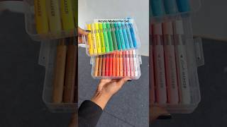 Must Have 36 Colors Acrylic Marker Set 🌷 #pinteresty #unboxing #stationery #aesthetic #pinteresty