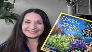 Review of National Geographic Mega Crystal Growing Kit for Kids- Grow 6 Crystals with Light-Up Stand