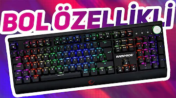 ÇOK KULLANIŞLI RGB MEKANİK OYUNCU KLAVYESİ ! Rampage KB-R103 Extreme