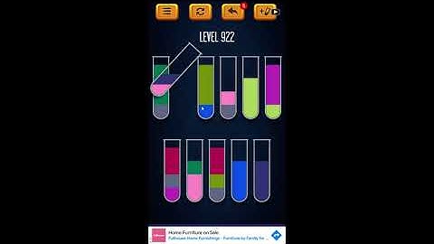 Water Sort Puzzle - Color Liquid Sorting Game Level 922 Solution