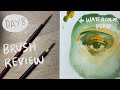 ZIG kuretake menso brush unwrapping and review + watercolor portrait painting today! (day 8)