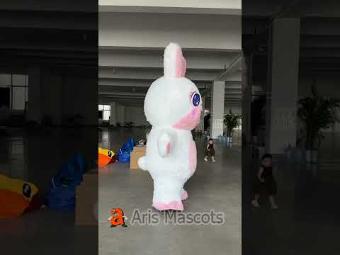 Adult Inflatable Easter Bunny Costume Full Body Rabbit Blow Up Suit