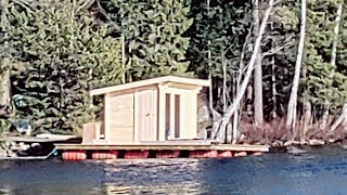 P2  - How to Build outdoor Floating Sauna bath rooftop # YONU DIY  # Sweden #Ethiopia 🇪🇹