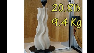 3D Potter Printing 20.8 Lb 9.4 Kg Vessel Fusion 360