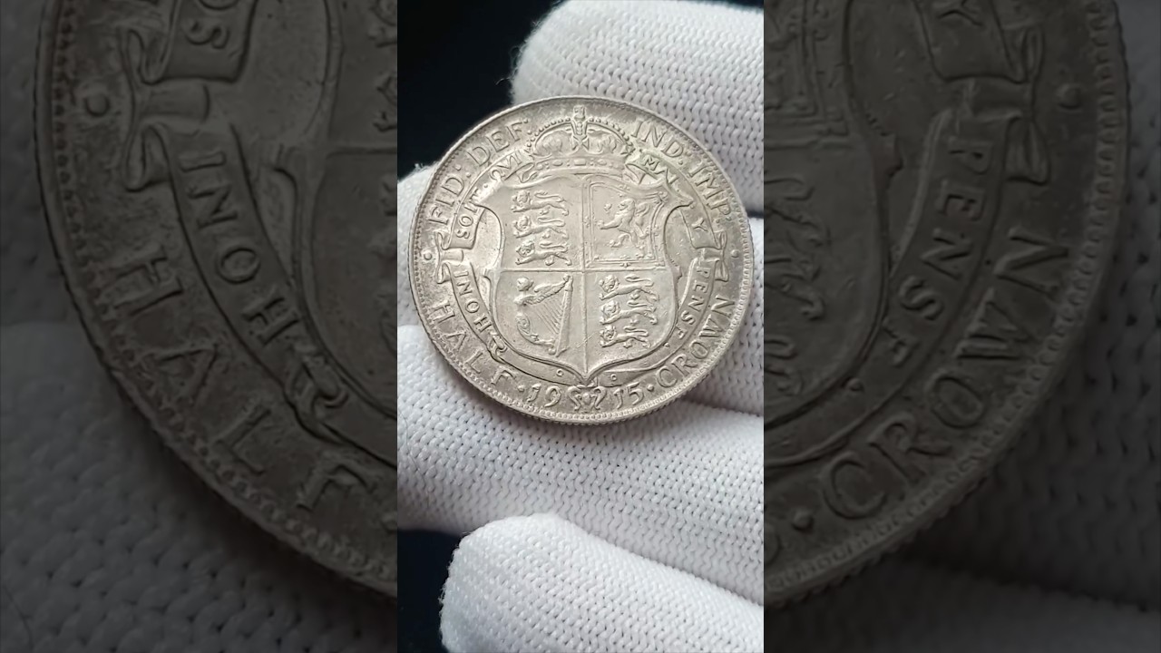 イギリス1915 Crown Coin George V Silver Shilling 1915 - Silver