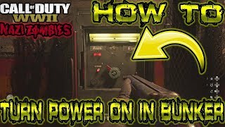 WW2 Zombies ( THE FINAL REICH ) Tutorial - How To Get Power in Bunker