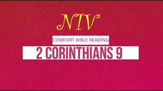 Reading the Book of 2 Corinthians Chapter 9 (NIV)