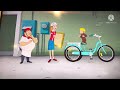 Curious George Chef Rides a Bike Reversed